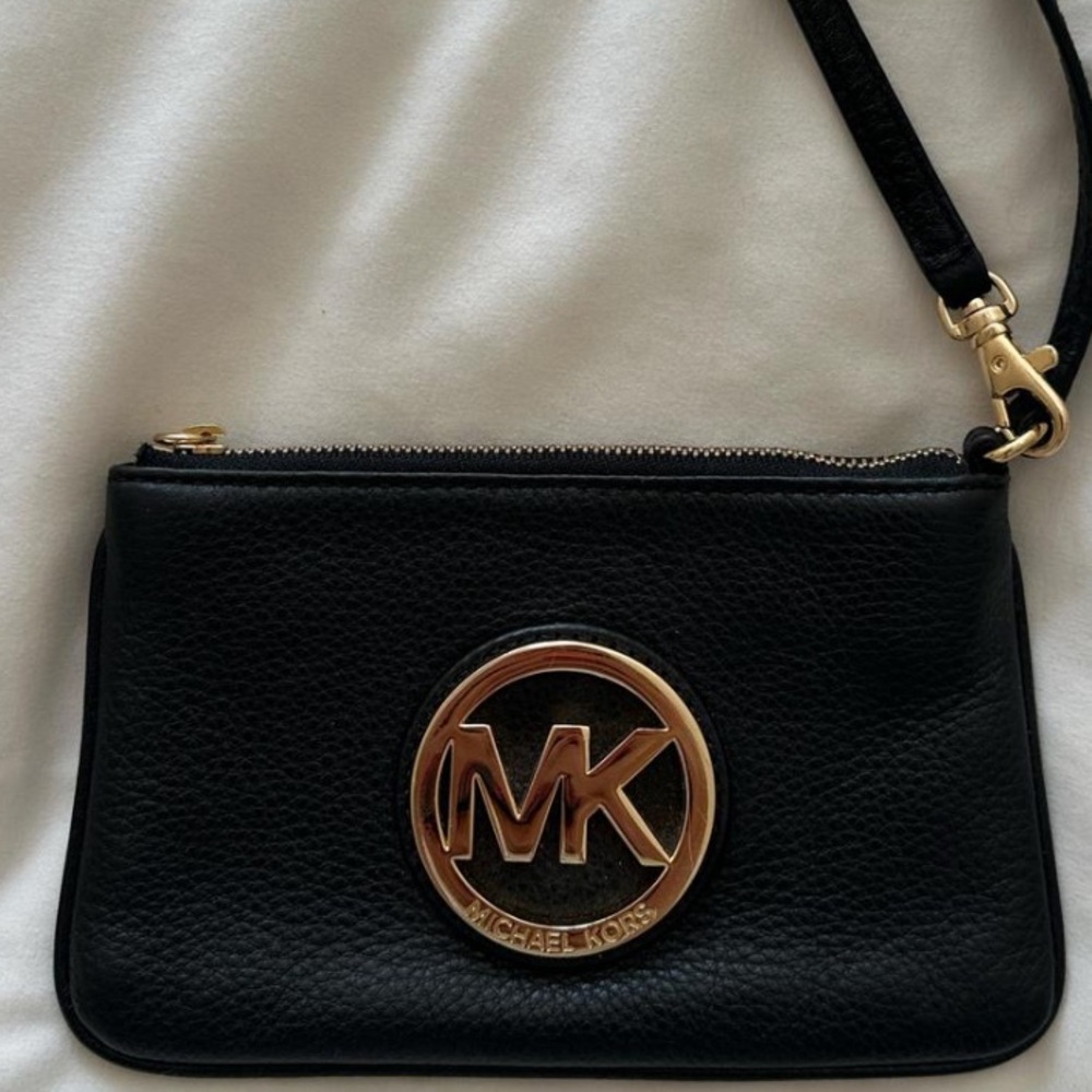 Michael Kors Black Wristlet